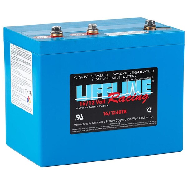 Lifeline Batteries LFBLL-16-1240TB 16V 3 Post Battery LFBLL-16/1240TB - main